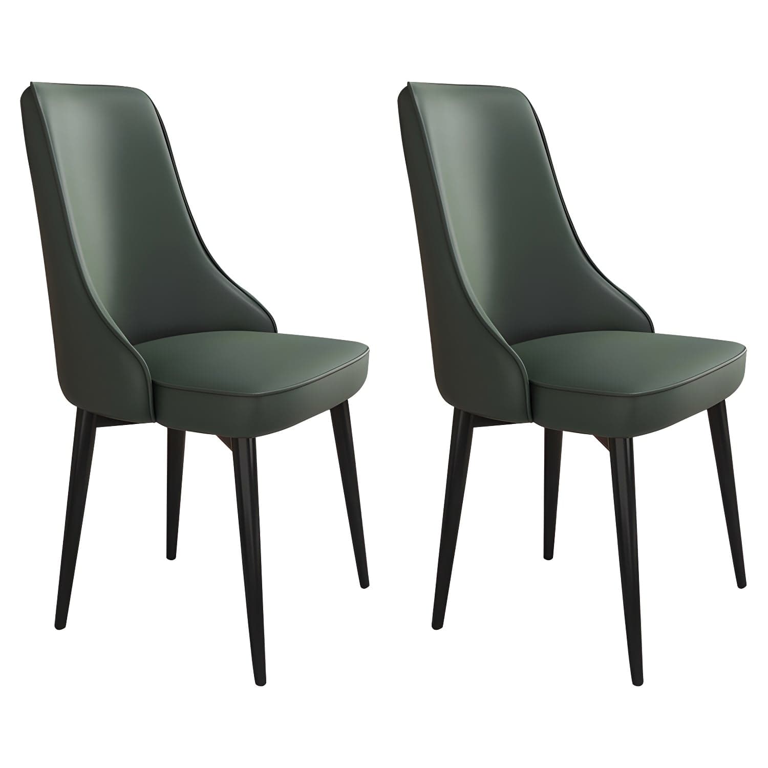 Glam Style Side Chair Upholstered Dining Chair for Dining Room - image 3
