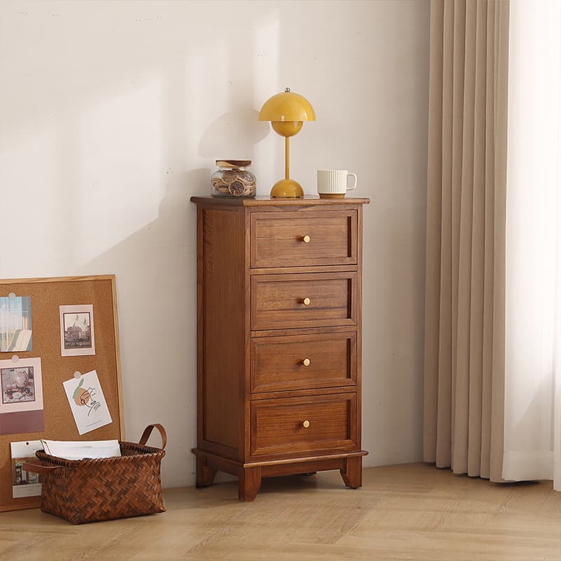 Trendy Cocoa/White/Lemon Color Lumber Rectangle Decorative Cabinet with 6 Drawers/5 Drawers/4 Drawers - image 3