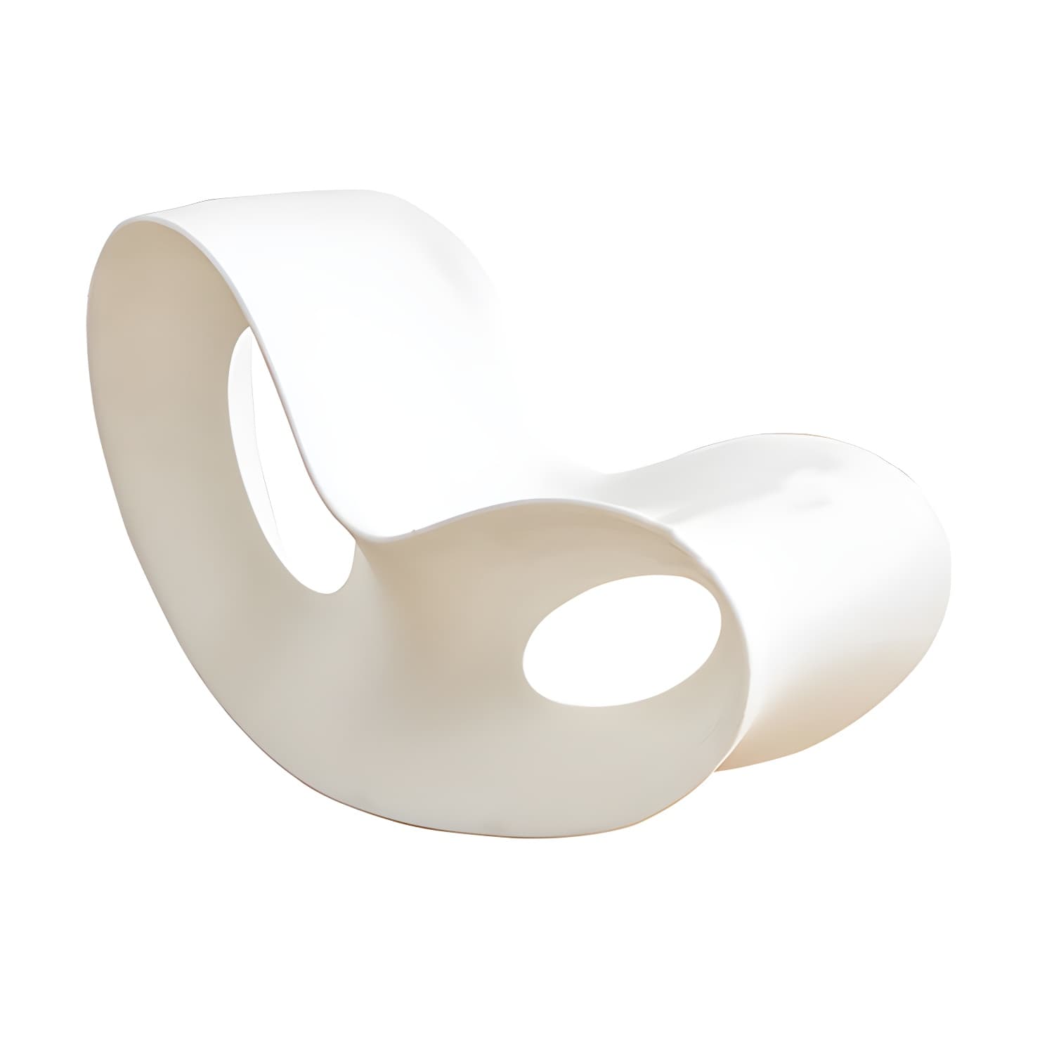 Contemporary Rocking Chair Acrylic Solid Color Indoor Rocking Chair without Armrest - image 15