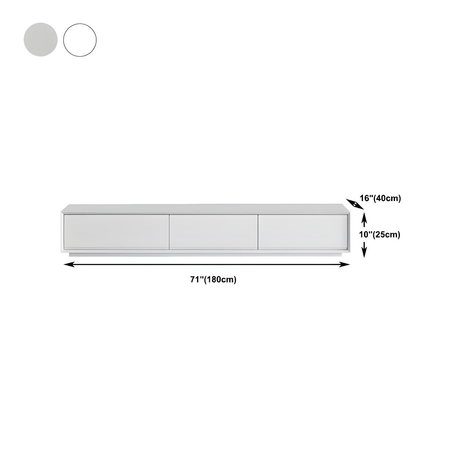 White Wood TV Stand Modernism TV Stand With Drawers for living Room - image 20