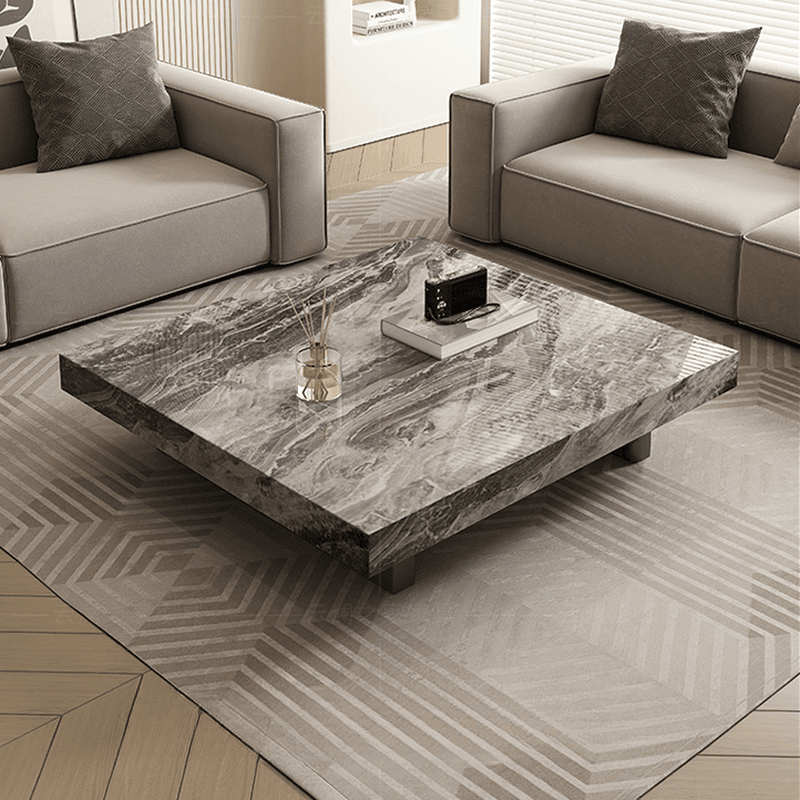 Square Board Game Coffee Table with Sled Base Suitable for Living Room Use - image 12