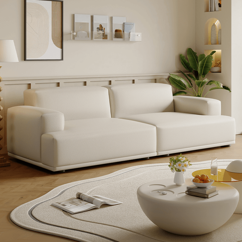 Modish Solid Color Standard Sofa in Black/Light Brown/Coffee for 5 Person/4-seater/3-seater - image 4