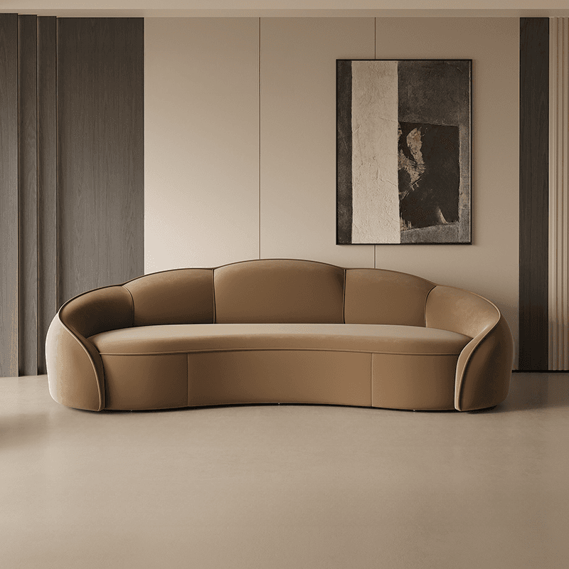 Versatile Olive Green/Ivory/Sand Sofa/Loveseat/Single Sofa with Sloped Arms and Concealed Support - image 5