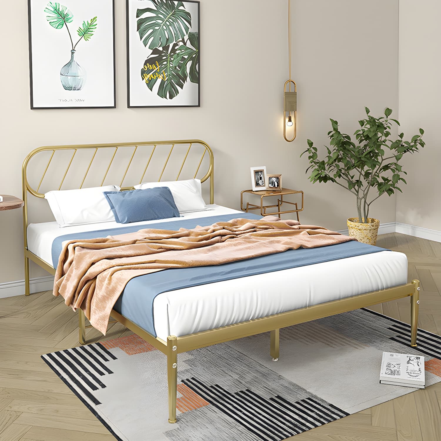 Modern Simple Style Open-Frame Panel with Metal Frame and Leg - image 6