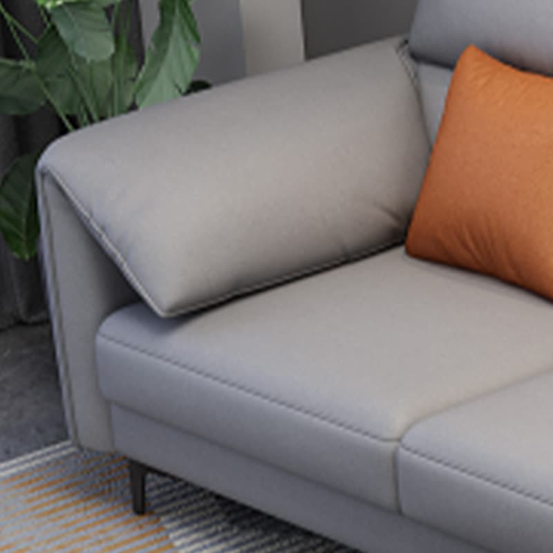 Modern L-Shape Tech Cloth Sofa Chaise with Adjustable Headrests and Storage in 3 Piece Set - image 14