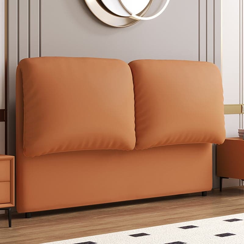 Modish Style Panel Headboard in Pine Wood with No Distressing, Rectangle Shape for Twin/Full/King Bed, Cotton Upholstery Fill, Standard Height - image 5
