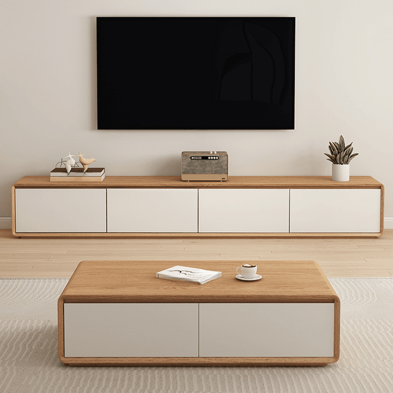 Nordic TV Stand Shape in Rectangle for Sitting Room with Ventilation and Door - image 4