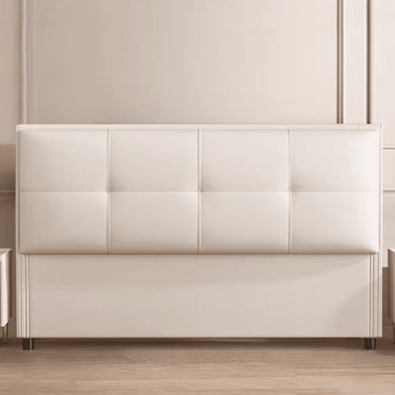 Modern Simple Style Panel Headboard with No Distressing, Piled Tufted Rectangle Design for California King/King/Queen Bed, Featuring Sponge Upholstery and Standard Height - image 9