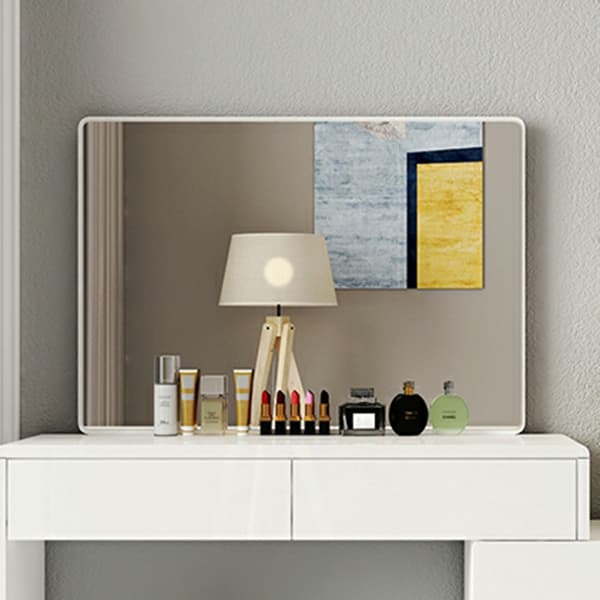 Modern 48'' White Wood Makeup Vanity & Stools with Drawers Self Close or Reserve Installation - image 9