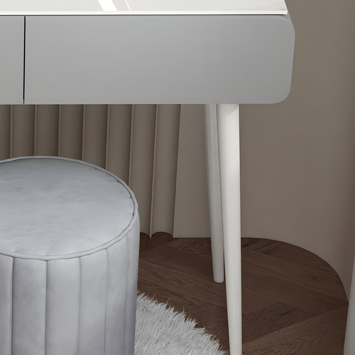 Contemporary Stone Top Vanity Dressing Table Bedroom Make-up Vanity - image 11