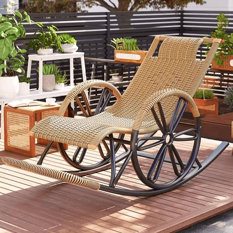 Simple Synthetic Rocking Chair with Scratch-tolerant Track Arm - image 19