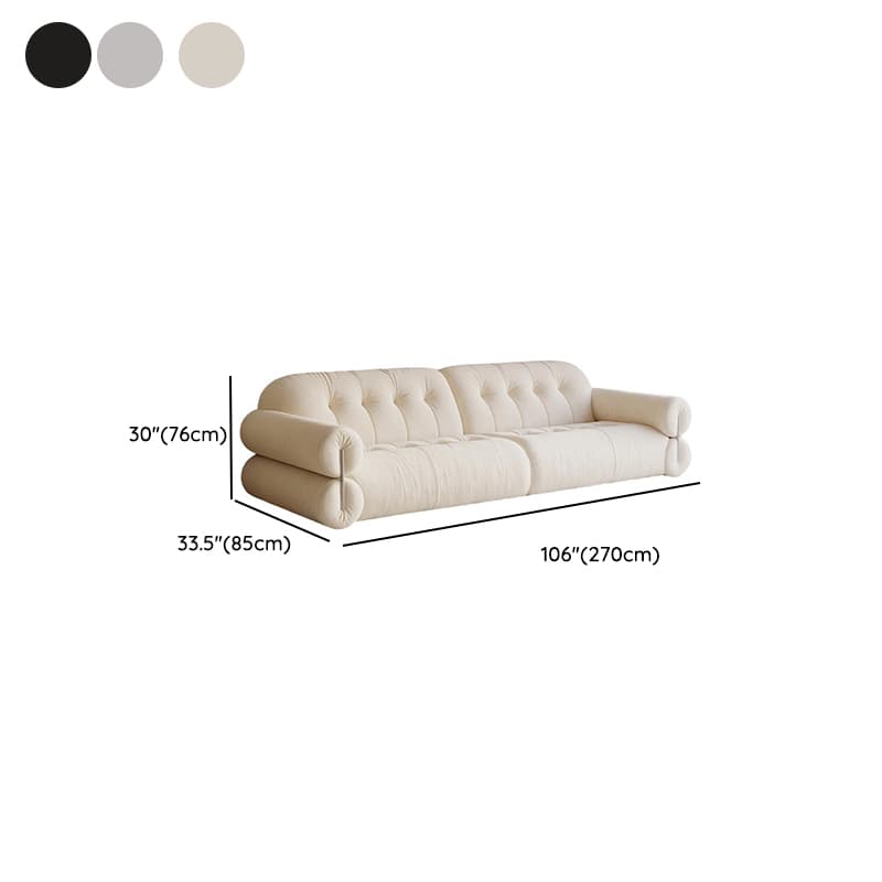 Modish Solid Color Stain Resistant Standard Sofa/Loveseat in Black/Light Gray/Light Brown with 3-seater/4-seater/5 Person Capacity - image 17