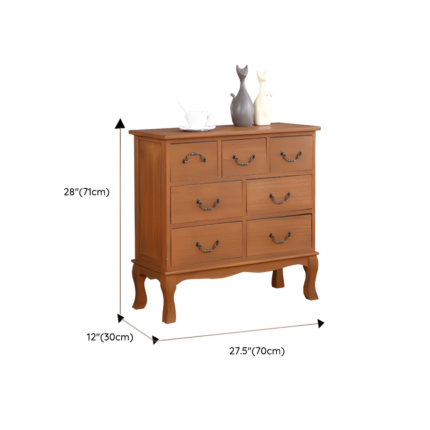 Nautical Storage Chest Bedroom Solid Wood Chest with Drawers - image 26