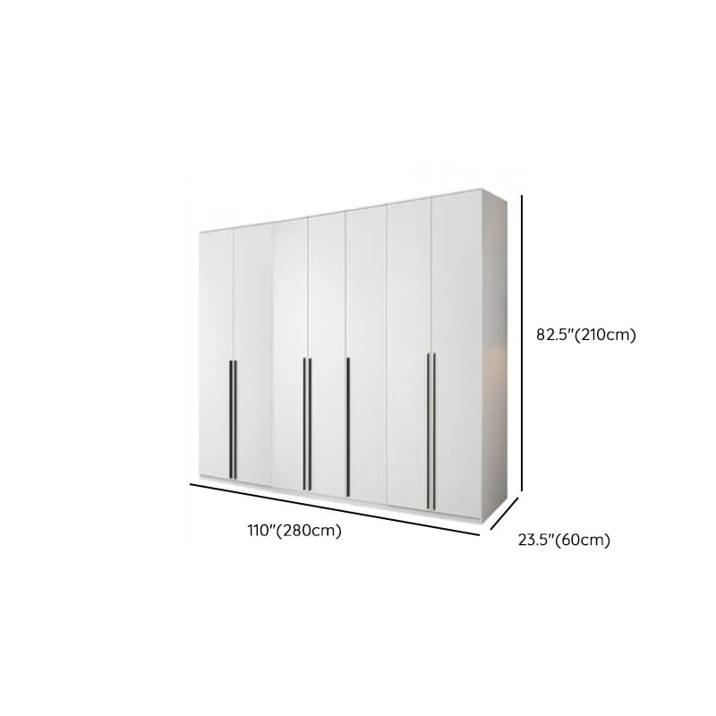 White Lumber Detached Wardrobe Closet with Soft Close Drawer, Door, Interior Shelves, and Clothing Rod - image 18