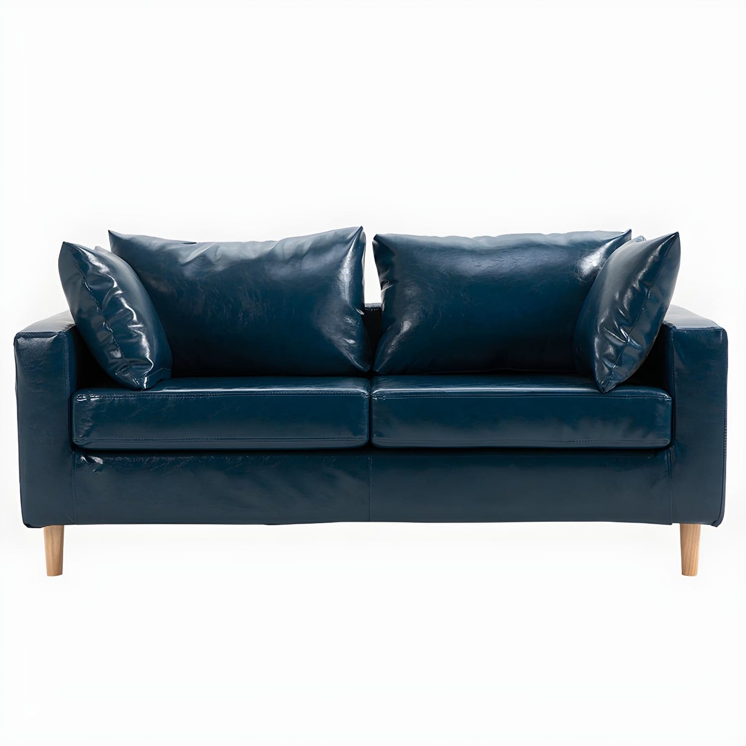 Beige Modern Farmhouse Cushions Standard Sofa 21.65"High Square Arm Sofa - image 11