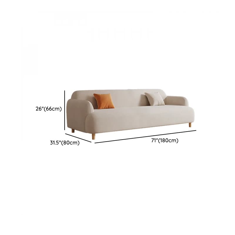White Flannel Standard Sofa/Loveseat with Armrest - image 12