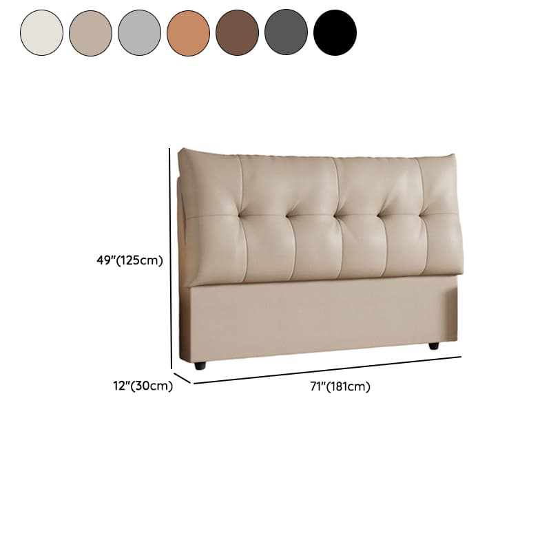 Trendy Panel Headboard with No Distressing, Piled Tufted Rectangle for Queen/Full Bed, Sponge Upholstery Fill, Standard Height - image 12