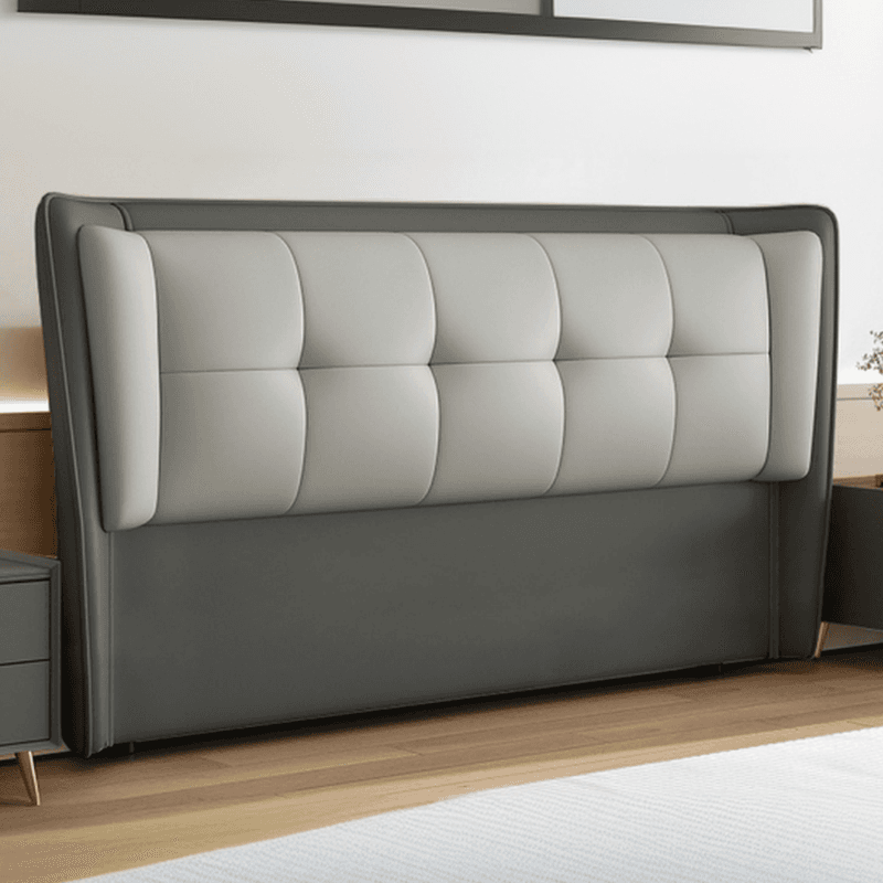 Modish No Distressing Button-tufted Wingback Headboard in Rectangle Shape for King/Twin XL/Queen Bed with Sponge Upholstery Fill and Standard Height - image 4