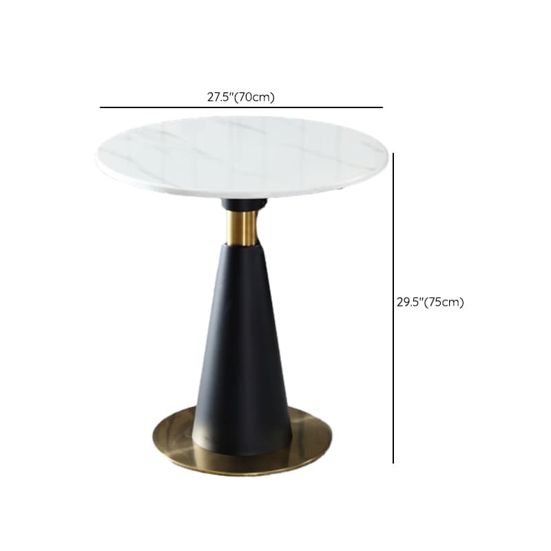 Glamorous Rounded Stone Dining Table for 2, Scratch-proof and Fixed Mechanism - image 17