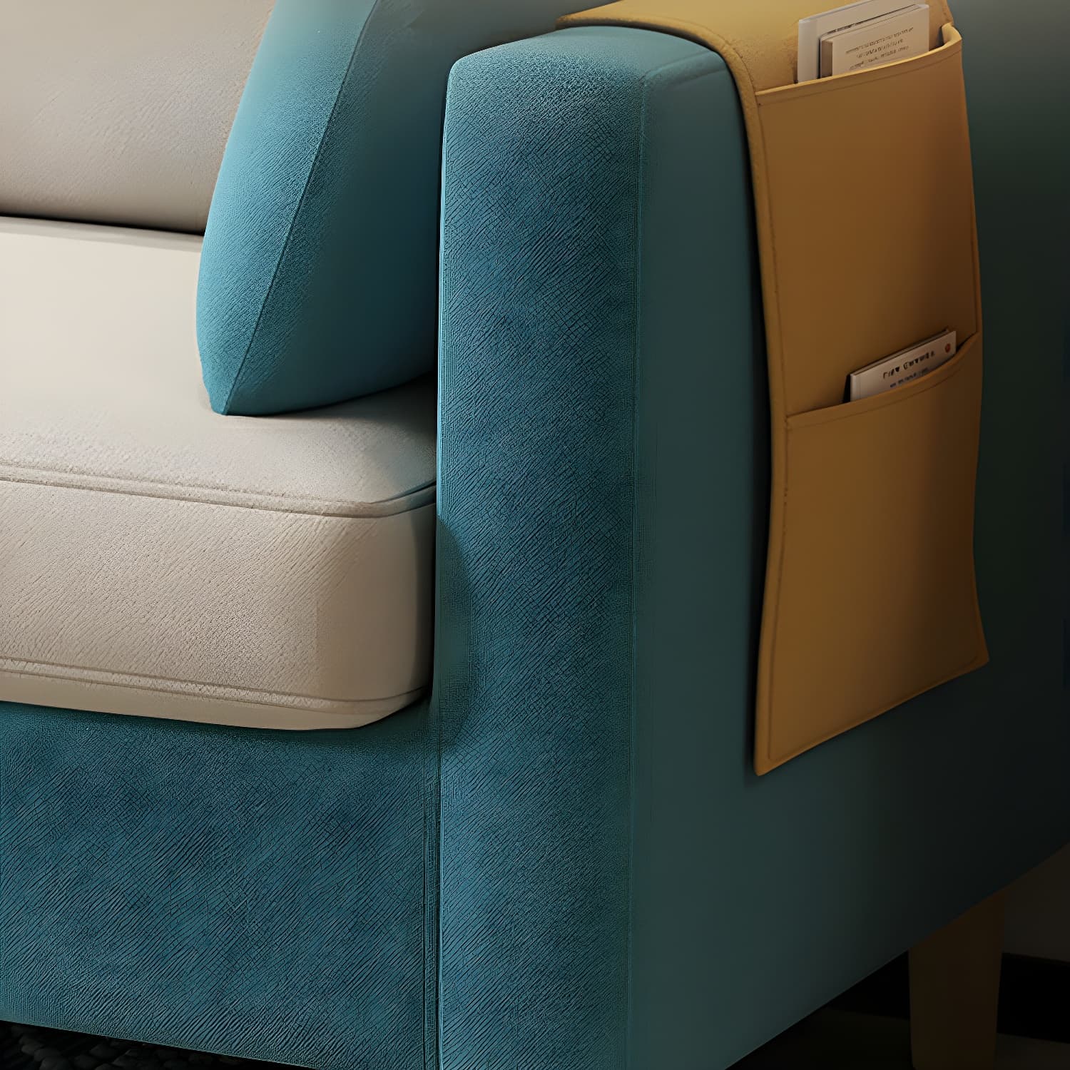 Contemporary Square Arm Loveseat with Machine Washable Cover and Pillows - image 22