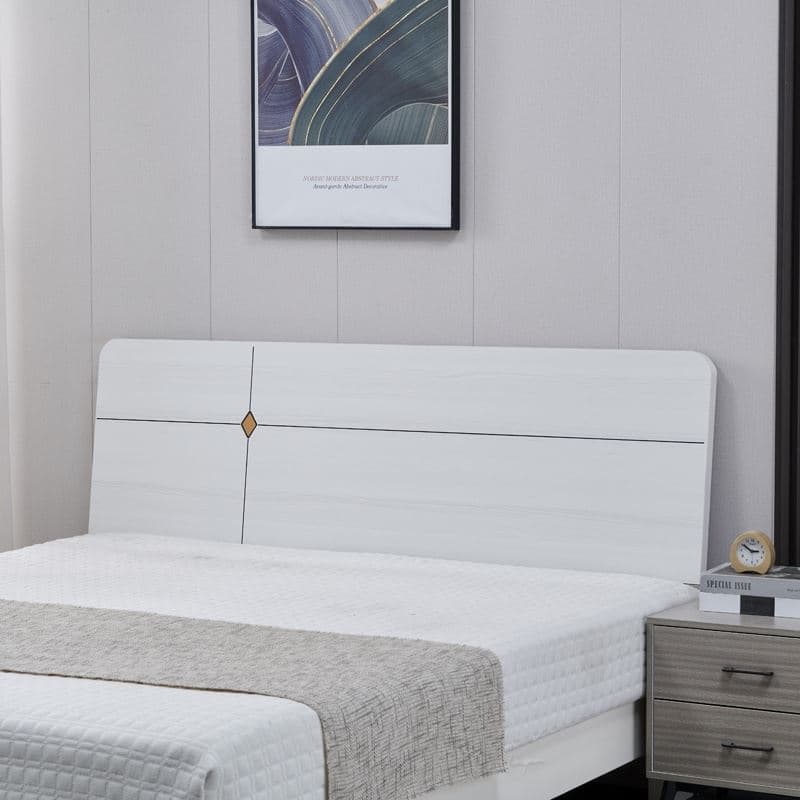 Simplistic Panel Headboard in Reclaimed Wood with No Distressing, Rectangular Shape for Full/Queen/Twin XL Bed, Free-standing Standard Height