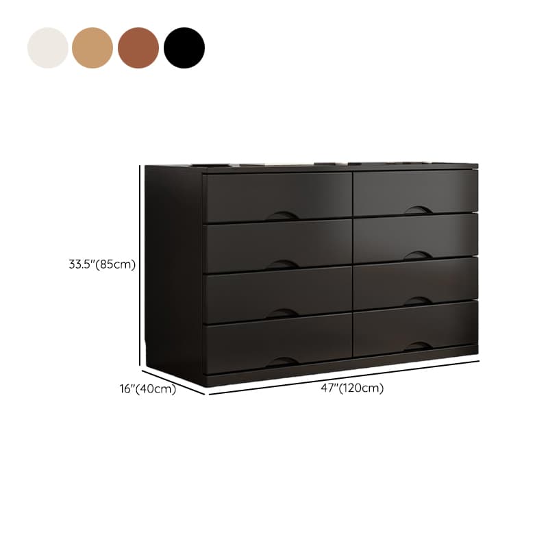 Trendy Natural Wood Double Dresser with 12/10/8 Drawers in Horizontal/Vertical Orientation - image 14