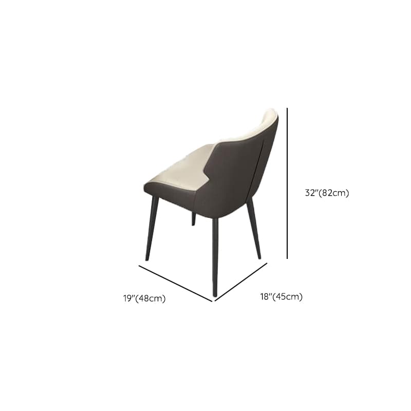 Square Dining Table Set with Stump Base, Enclosed Back, Fixed Table, Padded Chair, 5-piece - image 10