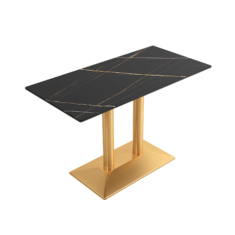 Casual Dining Table with Sintered Stone Top, Fixed Table, Scratch-shielded, for 2/4 People - image 22