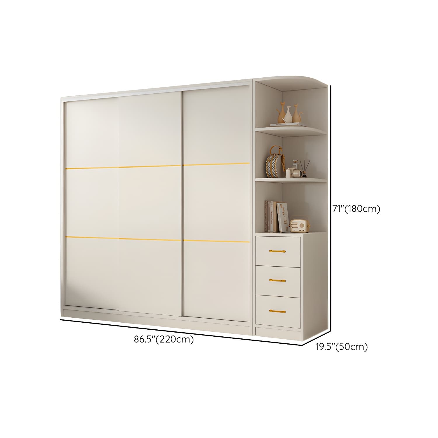 Spacious White Wardrobe Armoire with Shelves and Clothing Rod - Your Perfect Closet Solution - image 28