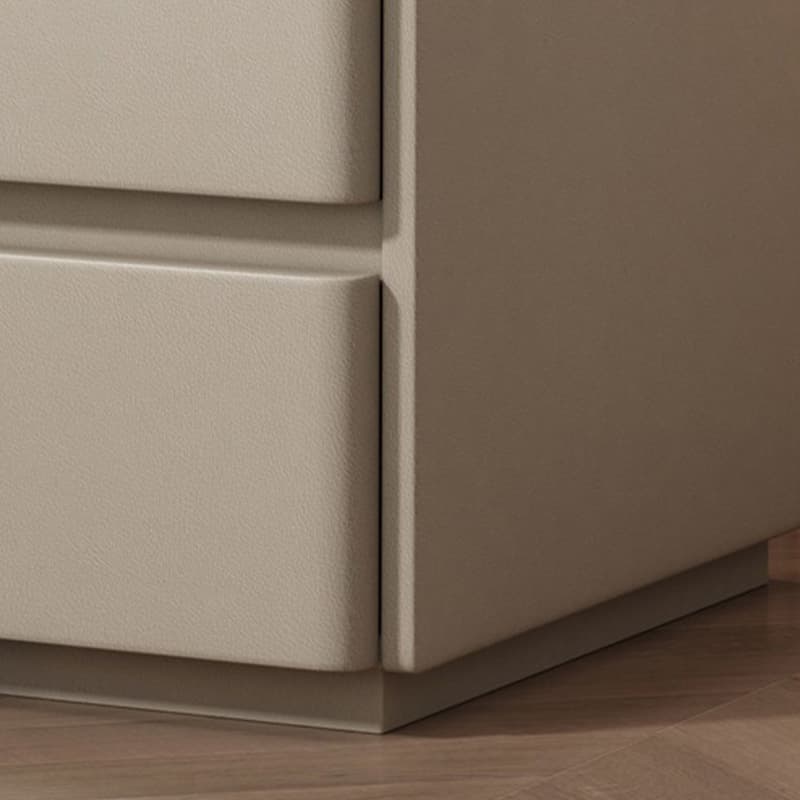Elegant Modern Wooden Nightstand with Three Drawers for Storage in Narrow Size - image 11