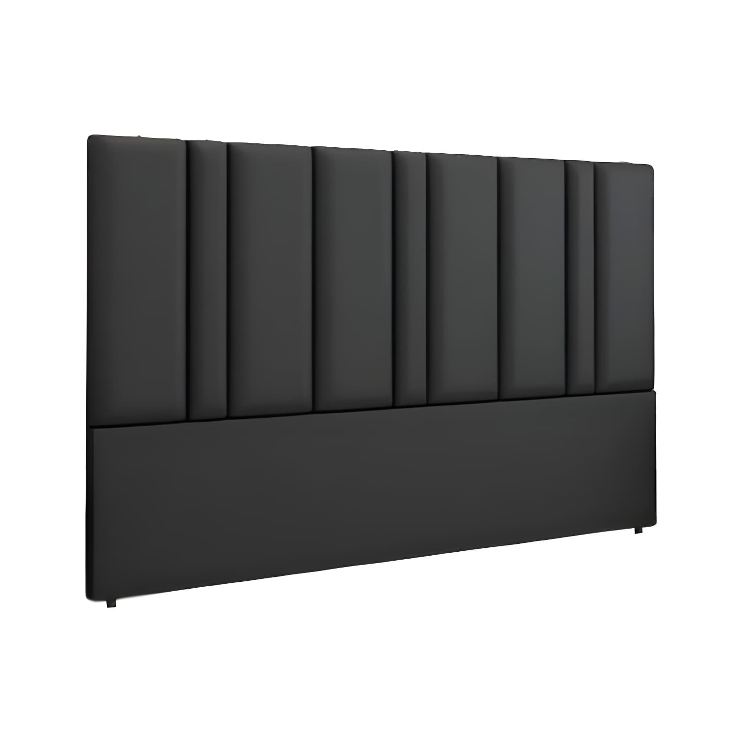 Stylish Upholstered Panel Headboard with Wood Legs and Modern Rectangular Design - image 8