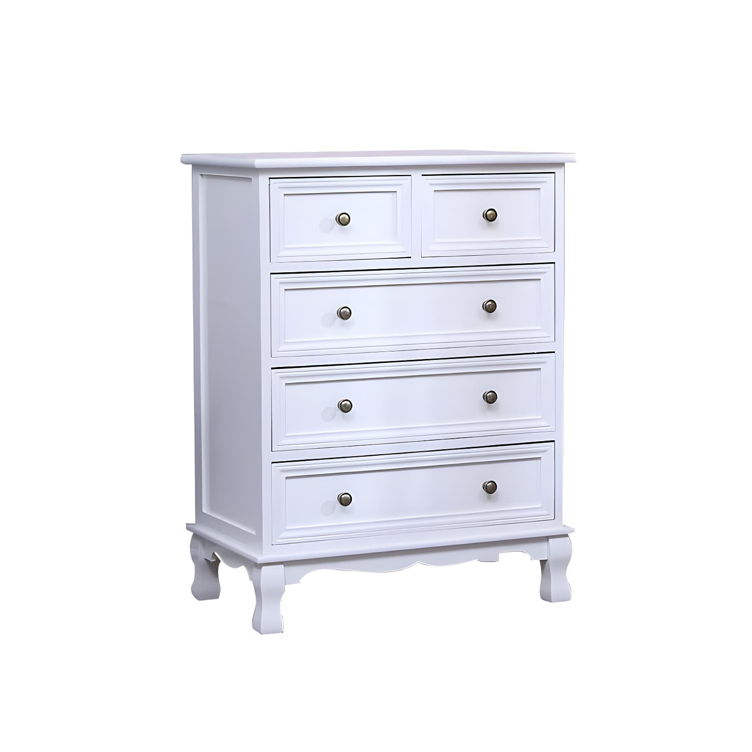 Vintage Solid Wood Dresser 14" W Vertical Storage Chest with Drawers - image 10