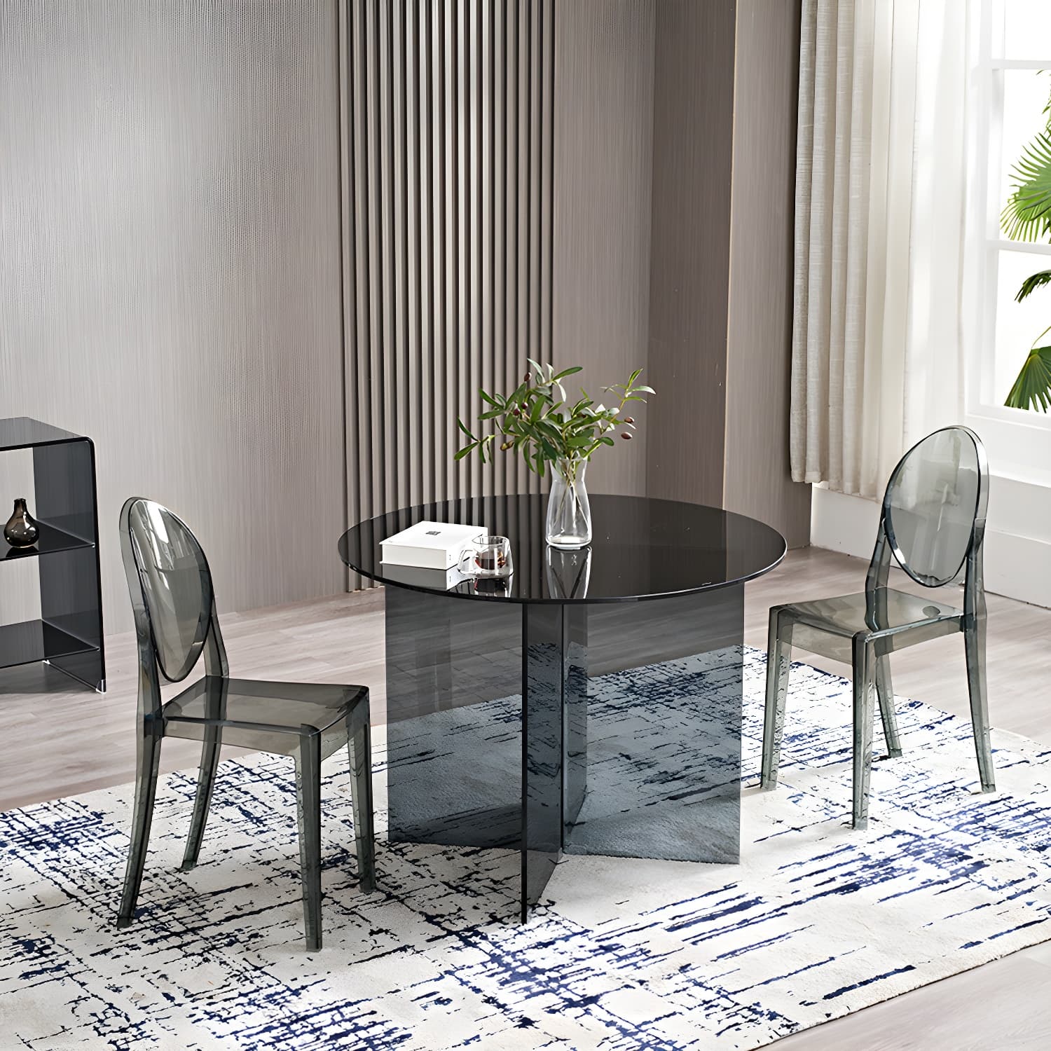 Modern Style Dinner Room Table Glass Dining Table for Home Use - image 15