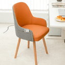 Color Orange Houndstooth