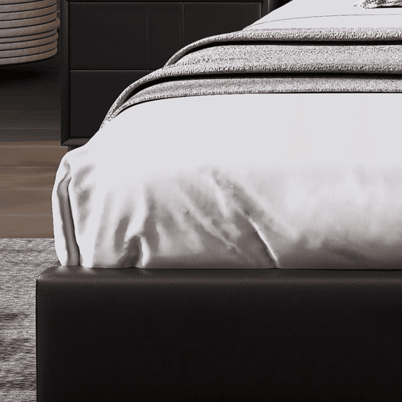 Solid Color Storage Bed/Platform Bed with Pine Wood Frame, Button-tufted for Living Room - image 4