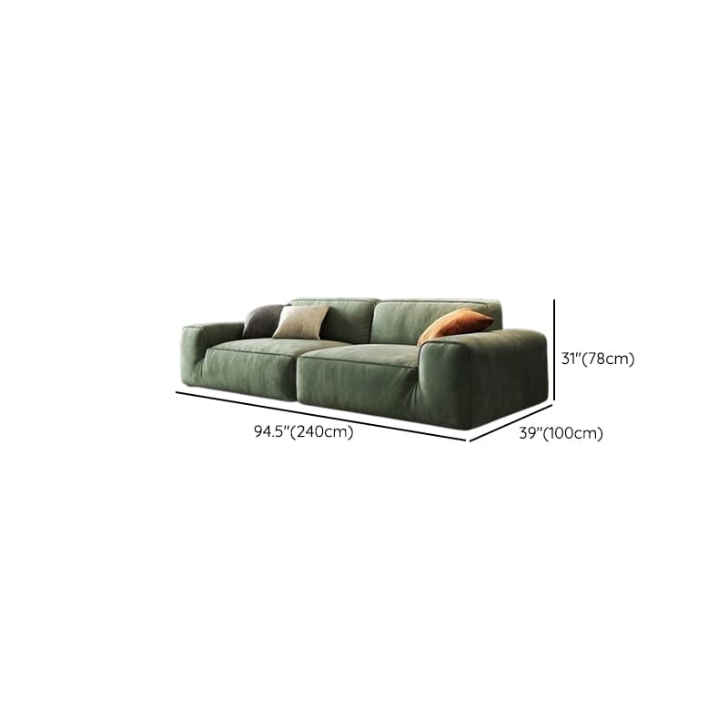 Living Room Use L-Shape/Straight Pine Green Right Hand Facing/Horizontal Sofa Chaise/Sofa with Concealed Support - image 11