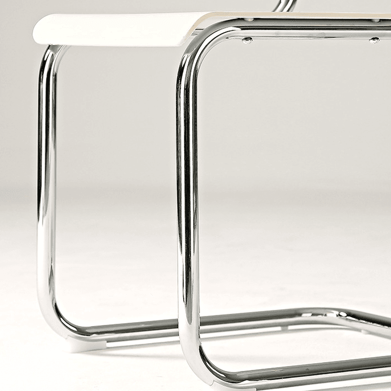 Modern Simple Style Ventilated Back Armless Chair with Metallic Alloy Legs - image 16
