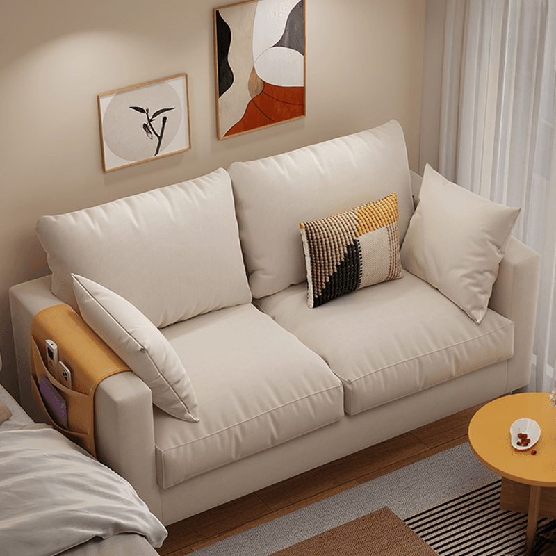 Scratch-immune Loveseat with Arm, Seating for 2, Receptacle Storage, Slipcover, and 2 Pillows - image 5