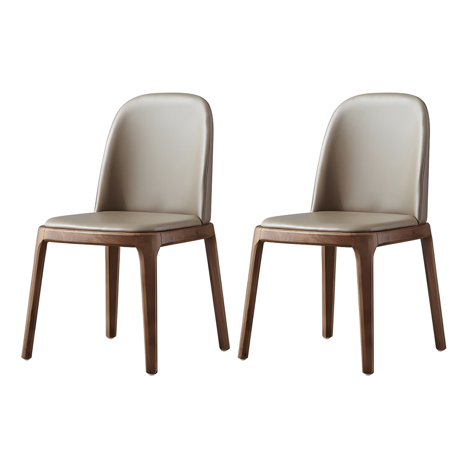 Industrial Home Leather Side Chair Matte Finish Parsons Dining Chair (Set of 2) - image 10