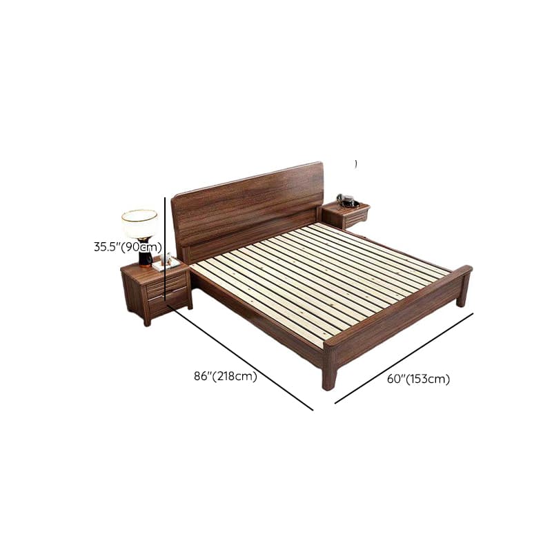 Old School Lumber Framed Solid Color Platform Storage Bed/Storage Panel Bed for Bedroom, 2 Storage Boxes Included/Not Included - image 8