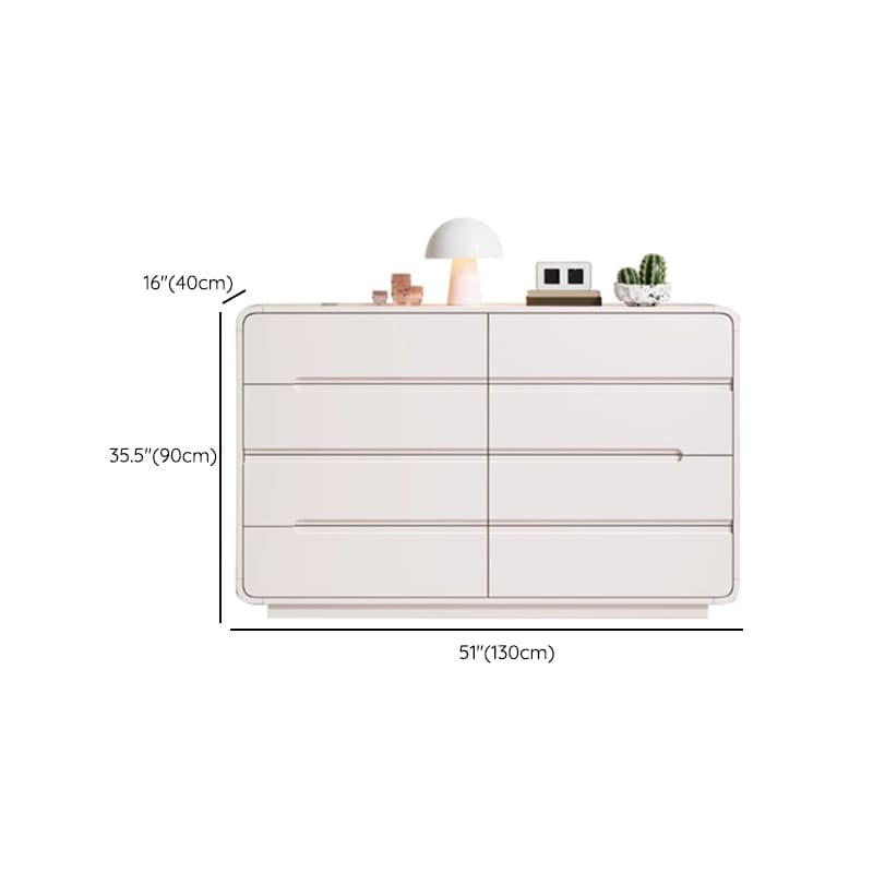 Art Deco White Horizontal/Vertical Bleached Wood Double Dresser/Bachelor Chest with 6 Drawers/8 Drawers/4 Drawers - image 17