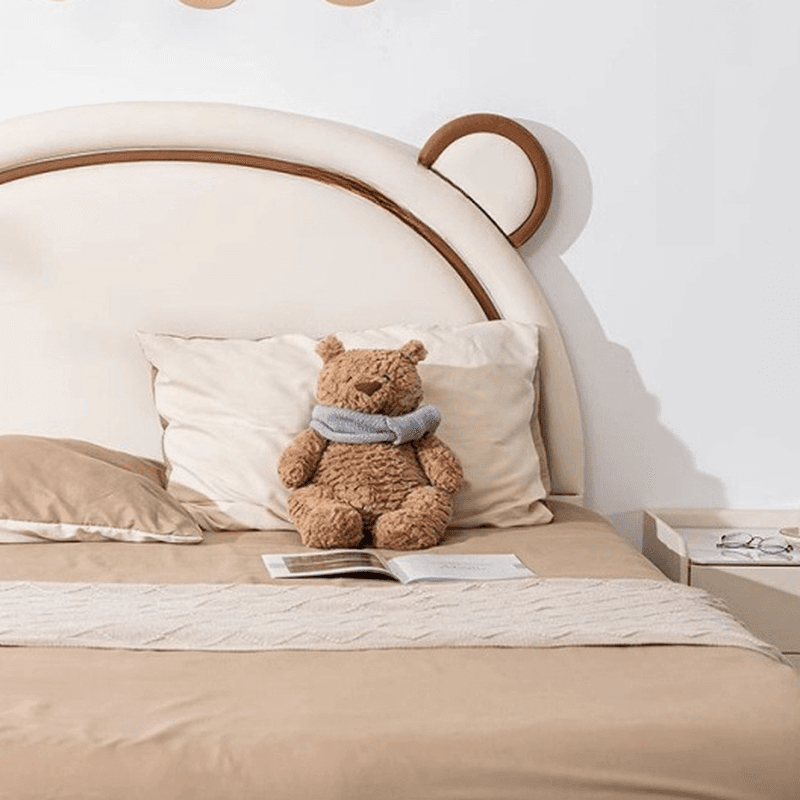Modish Timber Panel Headboard with No Distressing, Arched Shape for Twin XL/King/Queen Bed, Featuring Sponge Upholstery and Standard Height - image 6
