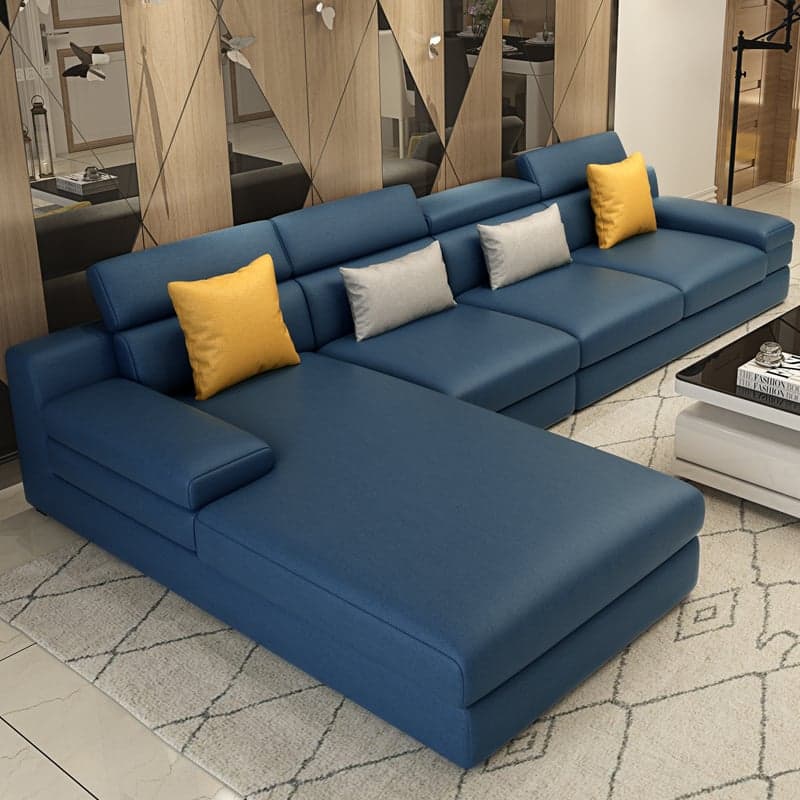 L-Shape Sofa Chaise with Left Hand Facing Orientation, Standard Foam Seat, Adjustable Headrest, and Concealed Support - image 3