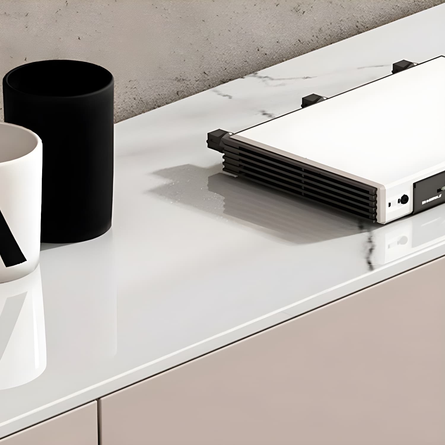 Modern Stone TV Stand with 6 Drawers and 2 Cabinets - Sleek and Stylish Design - image 14