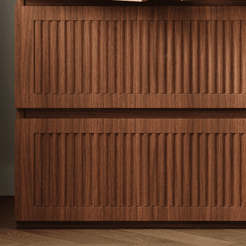 Acorn Minimalist Natural Wood Independent Wardrobe Closet with Soft Close Drawer, Soft Close Door, and Interior Shelves - image 7