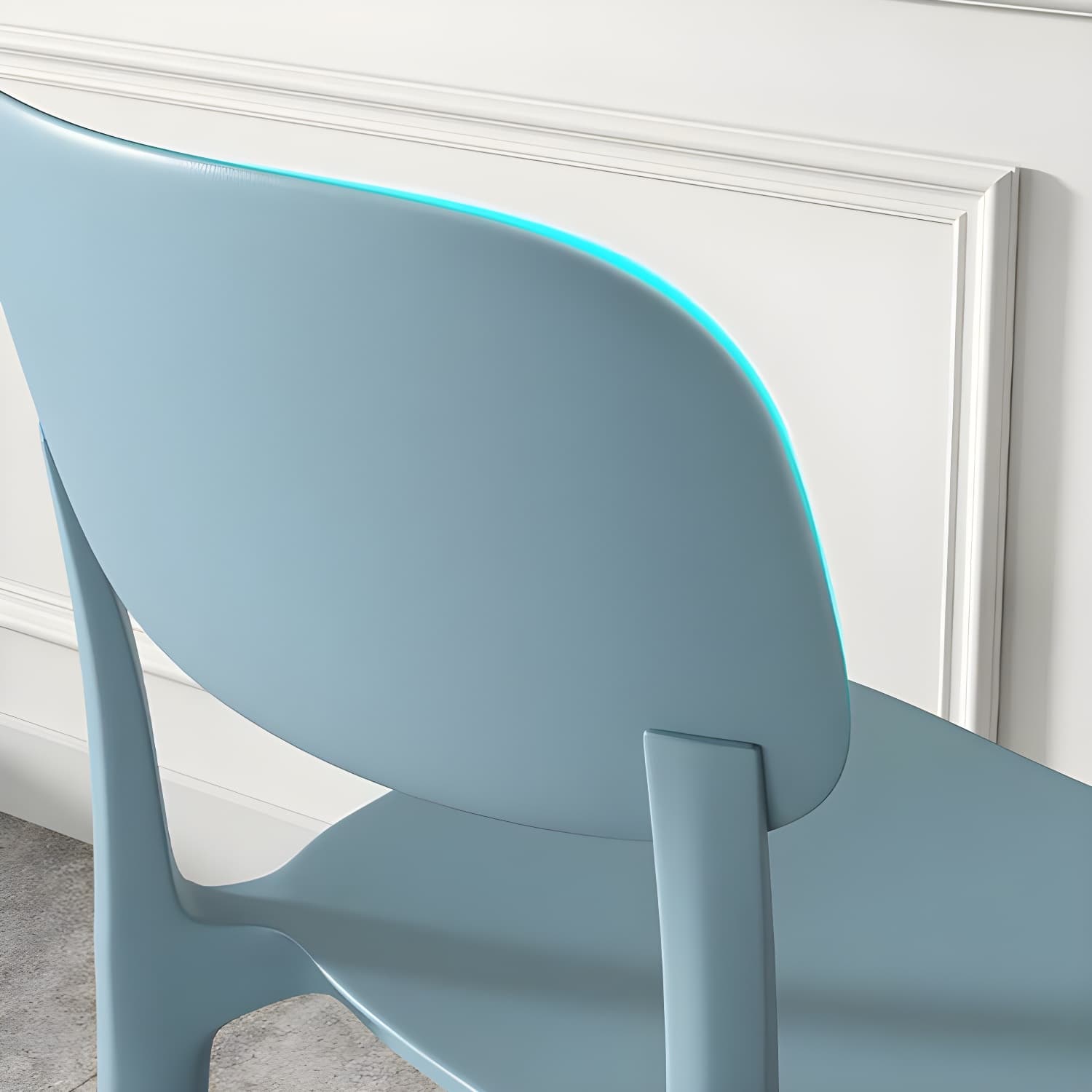 Scandinavian Style Stackable Kitchen&Dining Chair, Plastic and Non-Upholstered - image 17