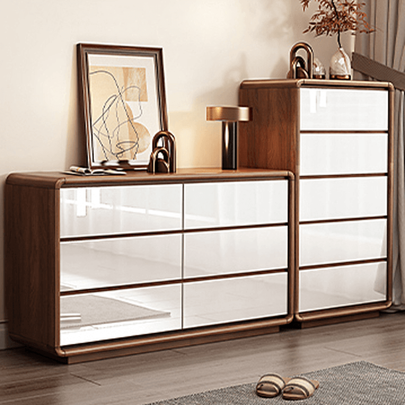 Modish Raw Wood Square Double Dresser/Bachelor Chest/Wardrobe Chest with 6 Drawers/7 Drawers/5 Drawers in Horizontal/Vertical Orientation - image 10