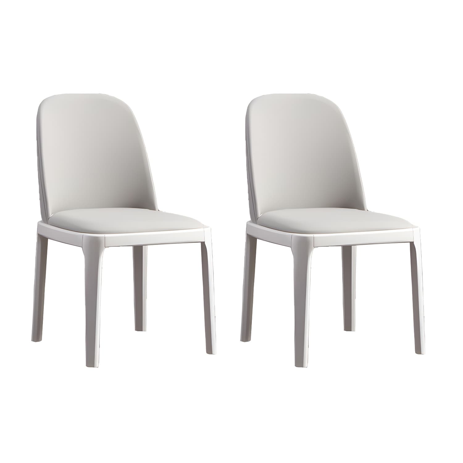 Modern Style Parsons Chairs Faux Leather Dining Chair for Dining Room - image 11