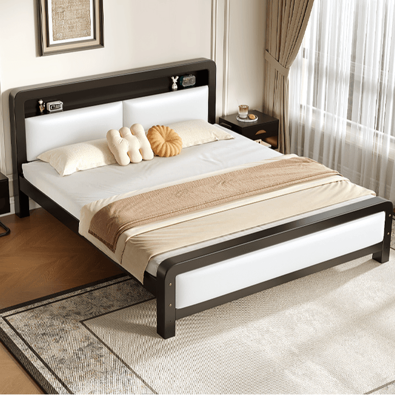 Minimalist Solid Color Iron Storage Included Bed with Leg for Living Room - image 6
