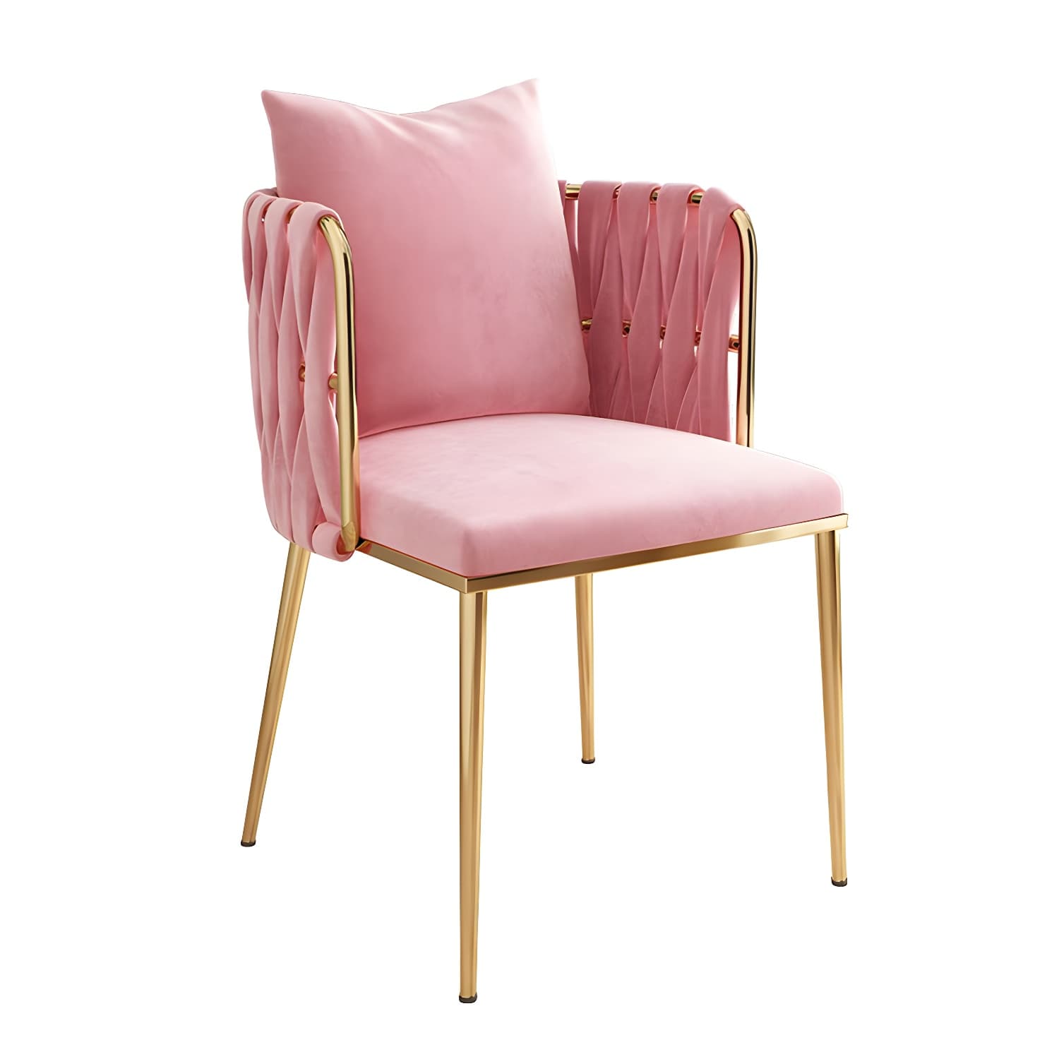 Contemporary Metal Dining Room Chairs Velvet Armless Dining Chairs for Home Use - image 6